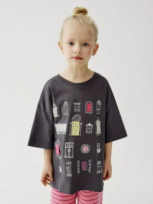 Футболка Sela ART PEOPLE с Обществом Юных Архитекторов, серый, арт. 45392