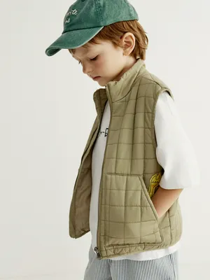 Жилет SELA стеганый для мальчиков, хаки, арт. 45393