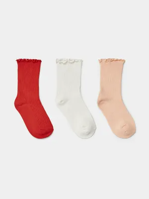 Набор носков SELA для девочек, разноцветный, арт. 45404