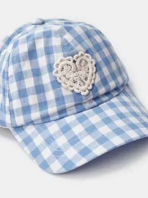 Бейсболка SELA для девочек, голубой, арт. 45409