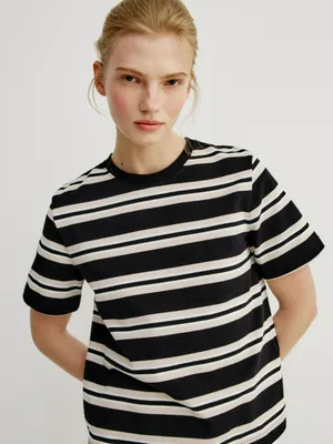 Футболка Sela в полоску, разноцветный, арт. 45411