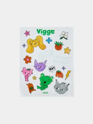 Набор наклеек Sela Вигге, разноцветный, арт. 45412