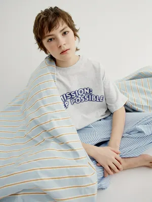 Пижама Sela с принтом для мальчиков, разноцветный, арт. 45416