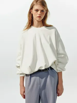 Свитшот Sela Young, белый, арт. 45425