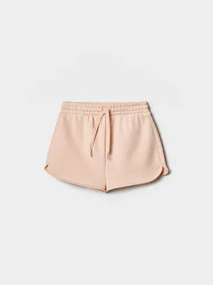 Трикотажные шорты Sela для девочек, розовый, арт. 45438