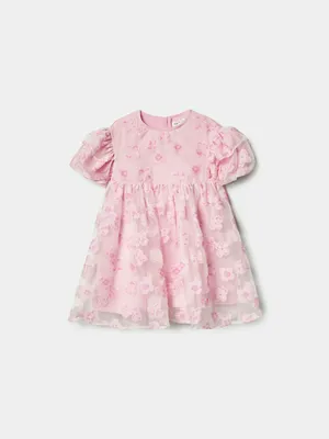 Платье Sela Нарядное с пышными рукавами, розовый, арт. 45447