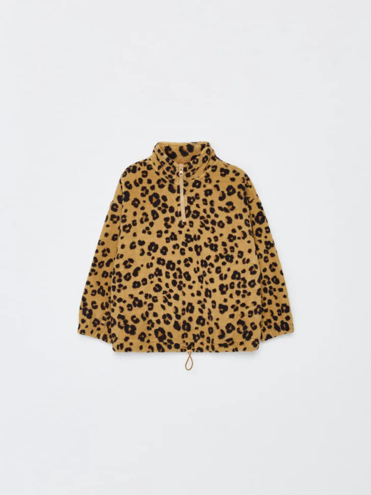 Флисовая толстовка с принтом для девочек, разноцветный, арт. 4549