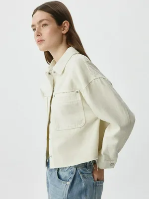 Укороченная джинсовая куртка, арт. 4566