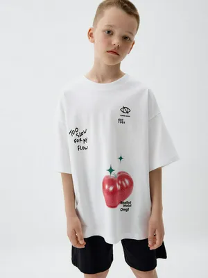 Футболка оверсайз с принтом для мальчиков, арт. 4589