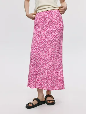 Юбка миди из вискозы с принтом, арт. 4601