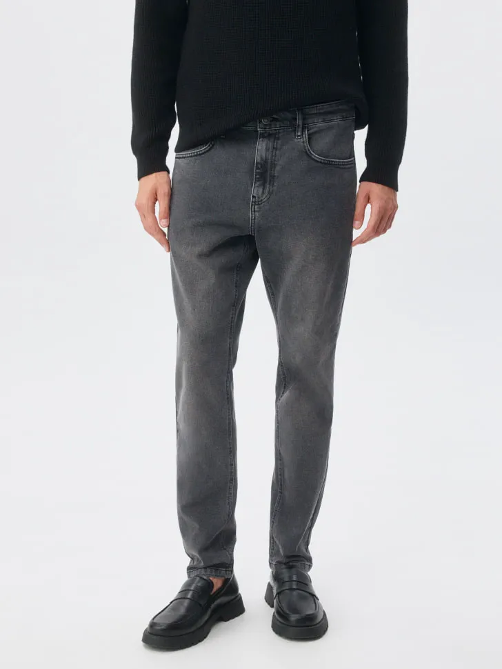Джинсы SLIM FIT со средней посадкой, серый, арт. 4604
