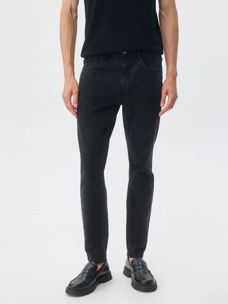 Джинсы SLIM FIT со средней посадкой, серый, арт. 4605