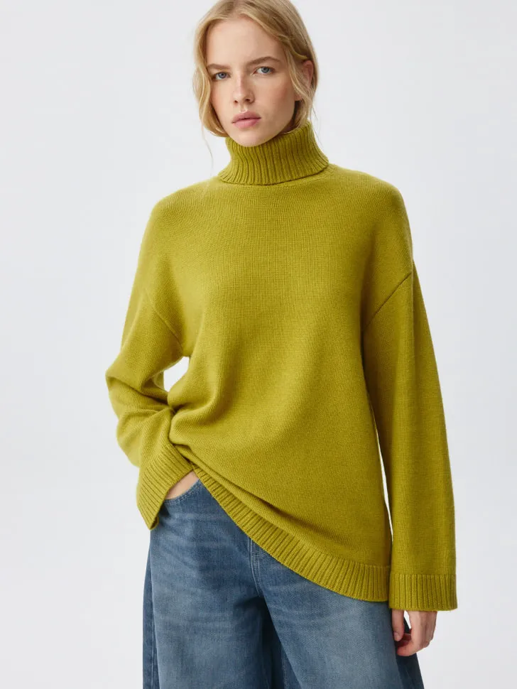 Свитер с ангорой и шерстью, зеленый, арт. 4616