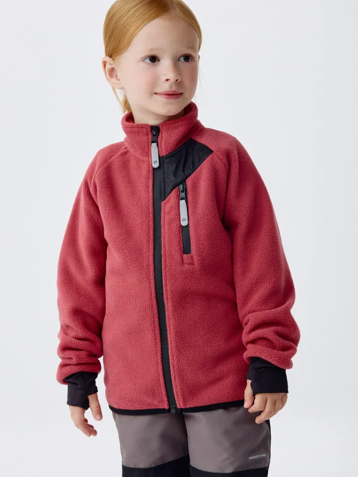 Флисовая толстовка для девочек, розовый, арт. 4627