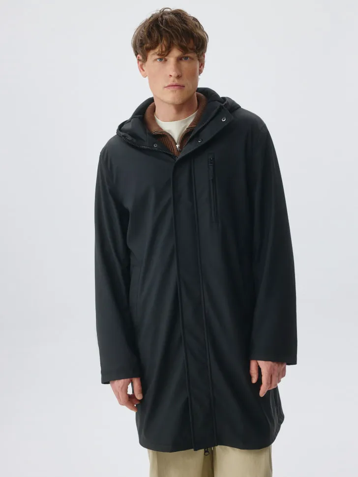 Плащ с защитой от влаги, черный, арт. 4633