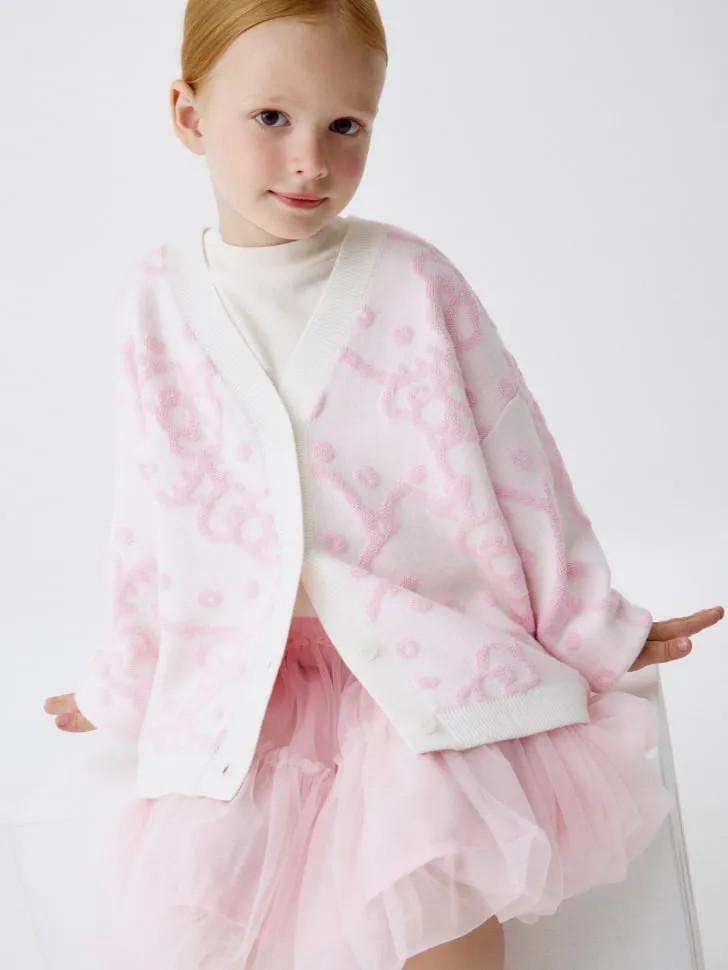 Кардиган оверсайз с принтом Hello Kitty для девочек, разноцветный, арт. 4681