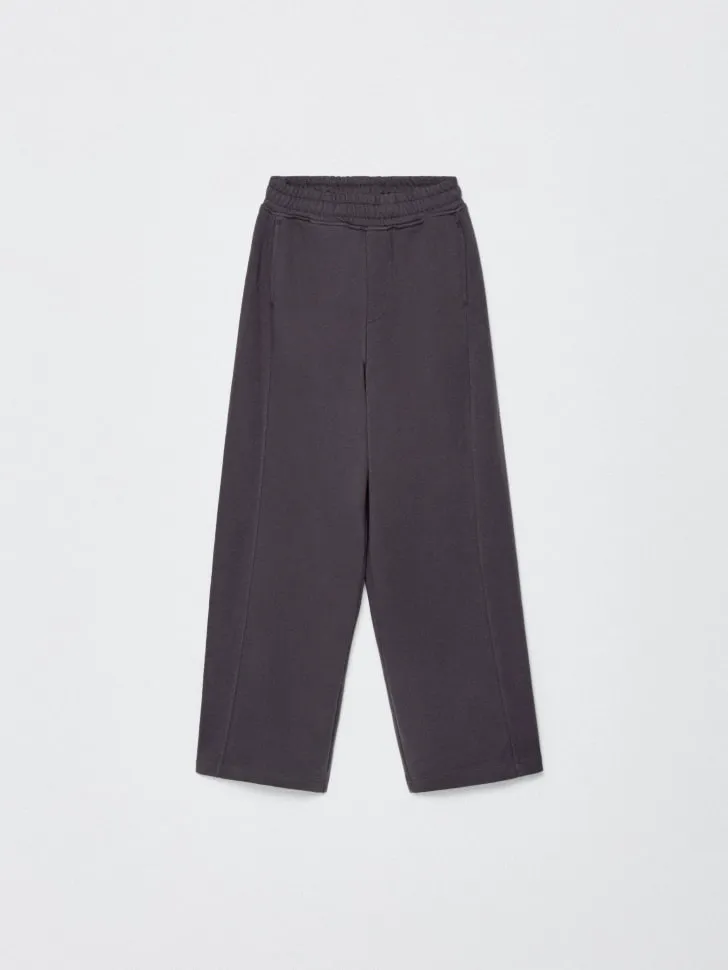 Трикотажные брюки для девочек, серый, арт. 4684