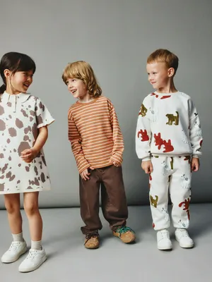 Базовый лонгслив в полоску детский, оранжевый, арт. 4694