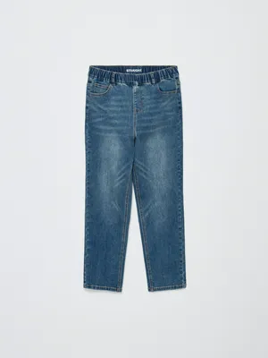 Джинсы Straight fit с увеличенной полнотой для мальчиков, синий, арт. 4695