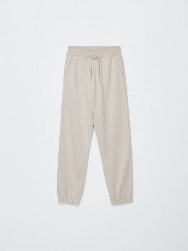 Базовые джоггеры детские, бежевый, арт. 4700