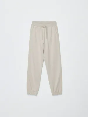 Базовые джоггеры детские, бежевый, арт. 4700