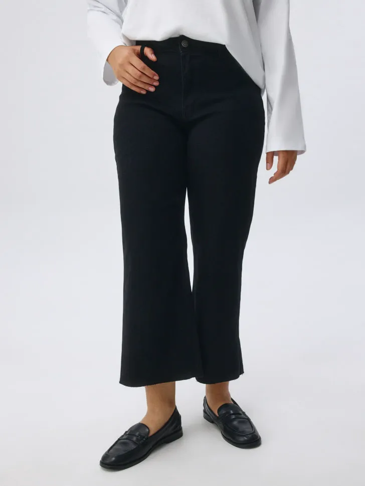 Укороченные джинсы 405 CULOTTES, черный, арт. 4704