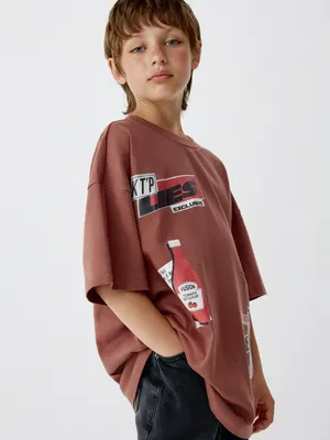 Футболка оверсайз с принтом детская, арт. 4742