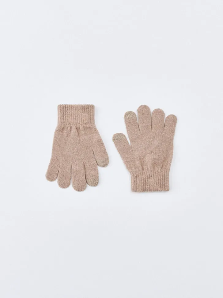 Перчатки детские для сенсорных экранов, бежевый, арт. 4783