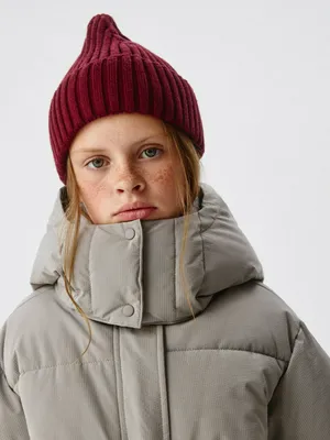 Детская шапка-бини, бордовый, арт. 4784