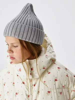 Базовая шапка-бини детская, серый, арт. 4817