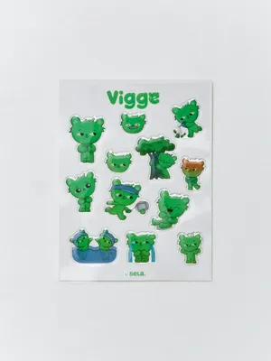 Набор наклеек с Вигге для детей, арт. 4827