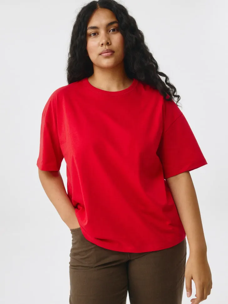 Футболка MIRA OVERSIZE FIT, красный, арт. 4829