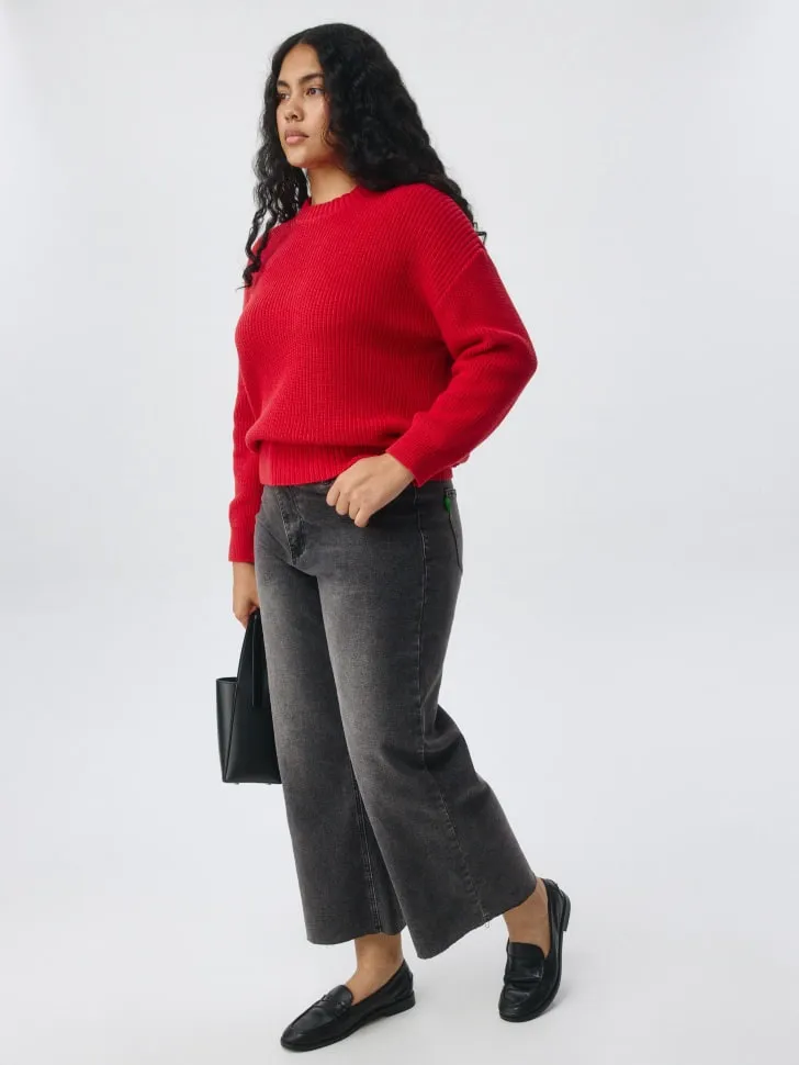 Укороченные джинсы 405 CULOTTES, серый, арт. 4833