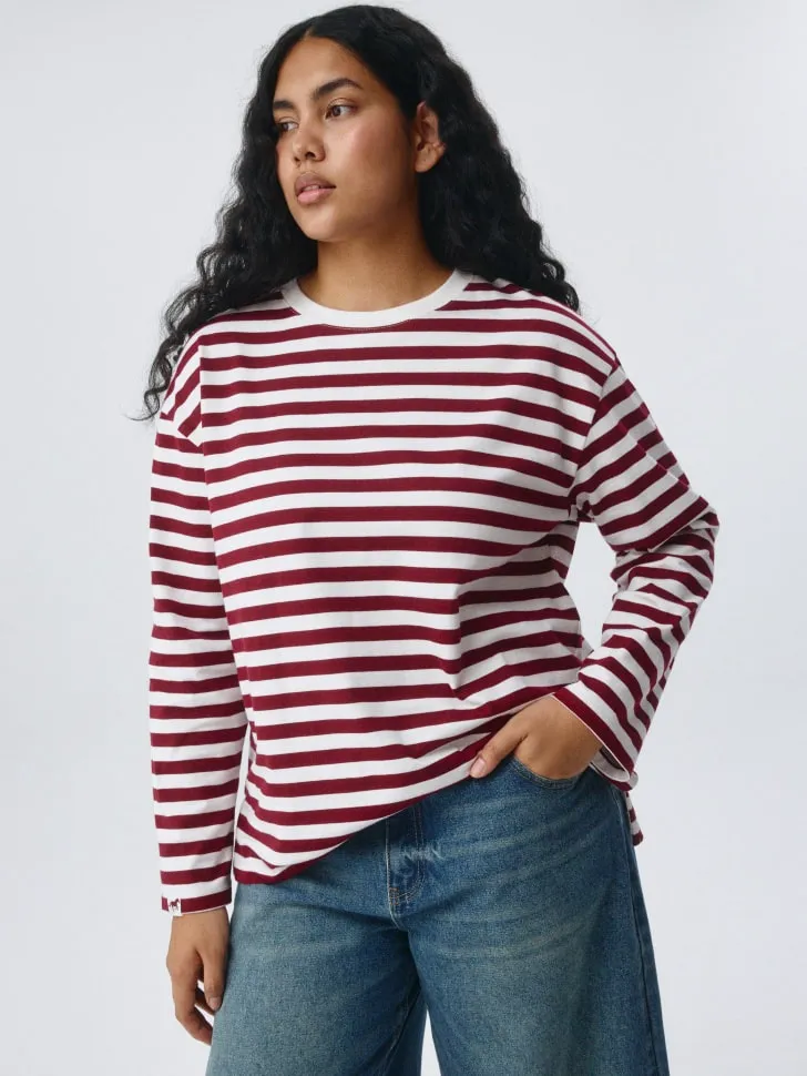 Лонгслив ANNA OVERSIZE FIT, разноцветный, арт. 4834