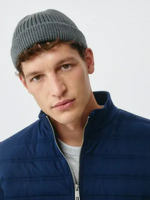 Укороченная шапка-бини в рубчик, арт. 4840