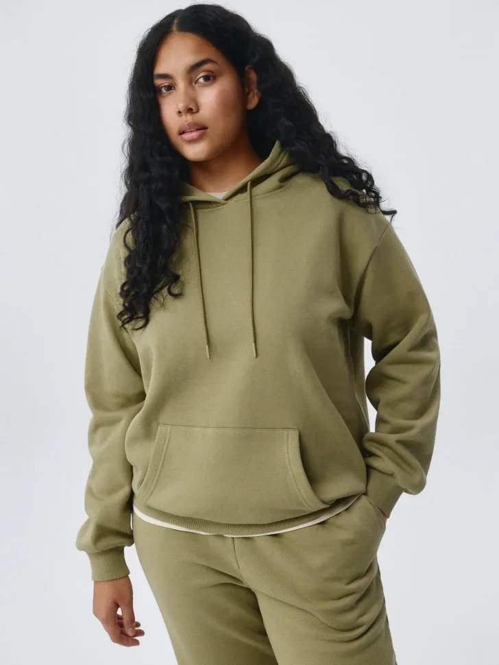 Базовое худи с капюшоном, хаки, арт. 4847