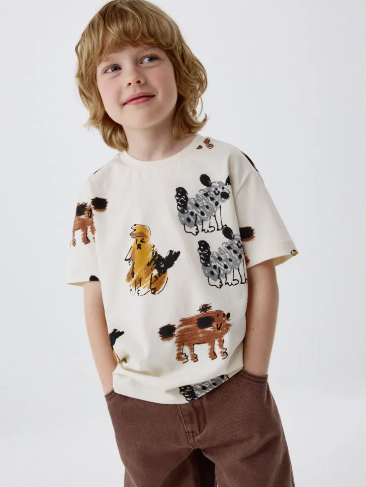 Футболка с принтом для мальчиков, разноцветный, арт. 4861