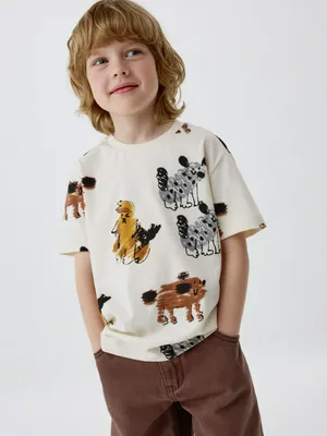 Футболка с принтом для мальчиков, разноцветный, арт. 4861