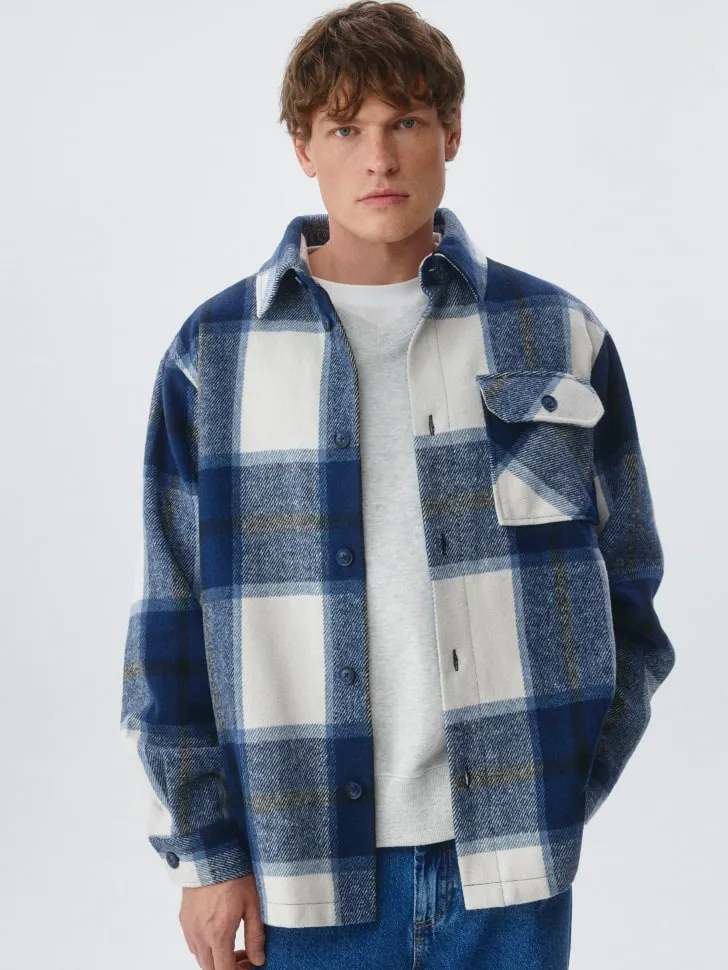 Куртка-рубашка в клетку, разноцветный, арт. 4881