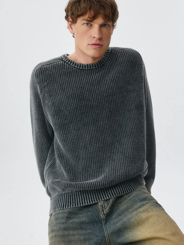 Джемпер Relaxed fit, серый, арт. 4890