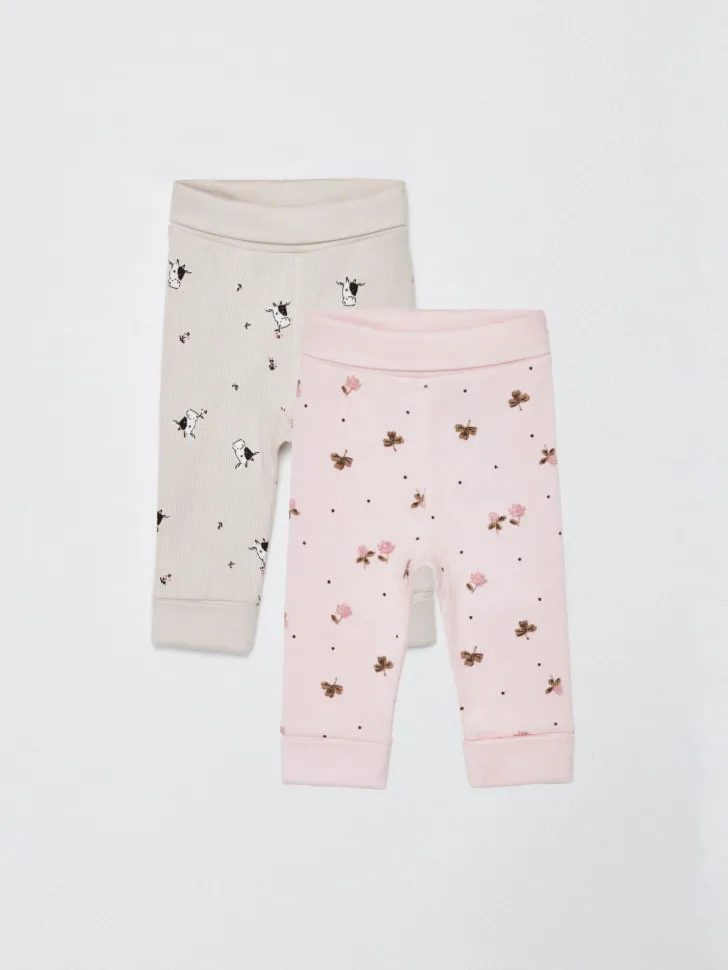 Набор из 2 брюк для малышей, разноцветный, арт. 4899