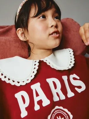 Свитшот с воротником для девочек, арт. 4905