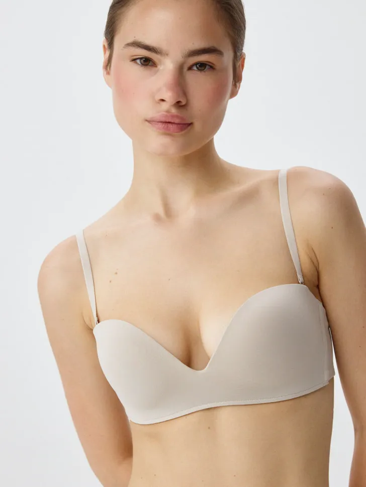 Бюстгальтер-балконет, бежевый, арт. 4936