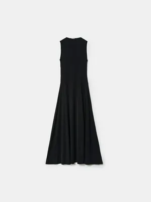 Платье макси Sela из смесовой вискозы, черный, арт. 49391