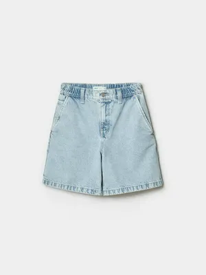 Джинсовые шорты багги Sela, голубой, арт. 49396