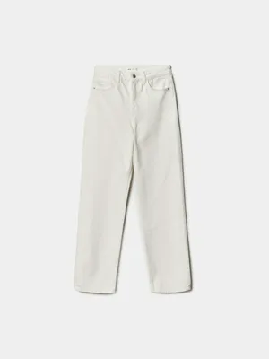 Прямые джинсы Sela, белый, арт. 49407