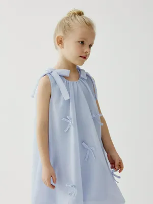 Платье с юбкой-баллон Sela, голубой, арт. 49412