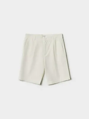 Мужские шорты из смесового льна Sela, белый, арт. 49417