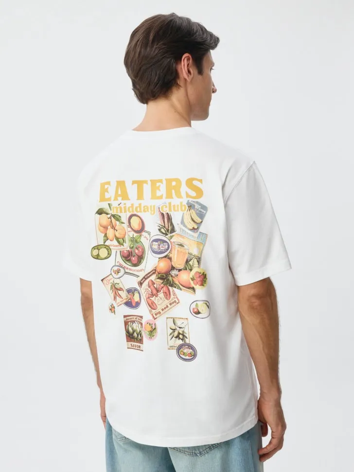 Футболка Regular fit с принтом, белый, арт. 4942