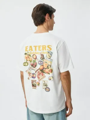 Футболка Regular fit с принтом, белый, арт. 4942